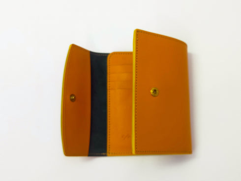 C/O. バイカラーレザーミドルウォレット/Bicolor Leather Middle Wallet